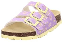Superfit Fussbettpantoffel 1-800113 Hausschuhe, LILA/GELB 8520, 39 EU
