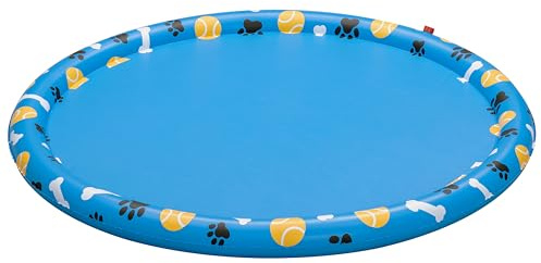 Bestway Dog Splash Pad Sprinkler Mat, Non-Slip Splash Sprinkler Pad for Dogs, Dog Pool and Splash Water Play