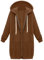TIMELYE Oversize Pullover Damen Winter Sweatjacke Damen Sweatshirt Ohne Kapuze Übergangsjacke Übergangs Hoodie Trachtenjacke Oversize Hoodie Damen Softshelljacke Hoodie Teenager Mädchen（1-Coffee，XL）
