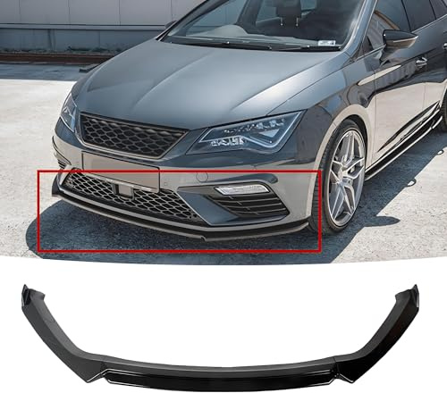 MUTUSAISI Car Front Bumper Spoiler Splitter Underbody Lip Chin Body Kit Accessories Fit For 2013-2020 Seat Leon 5F III MK3 ACT/Cupra/EcoTSI/FR/MHEV/SE/TDI/TSI
