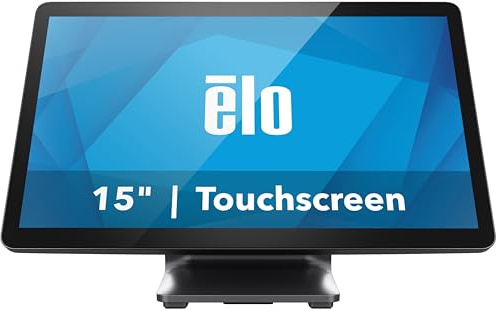 Elo 1504L - 15 Touchscreen Monitor with Anti-Glare Glass - TouchPro PCAP 10 Touch, 1920 x 1080, with Stand, Black