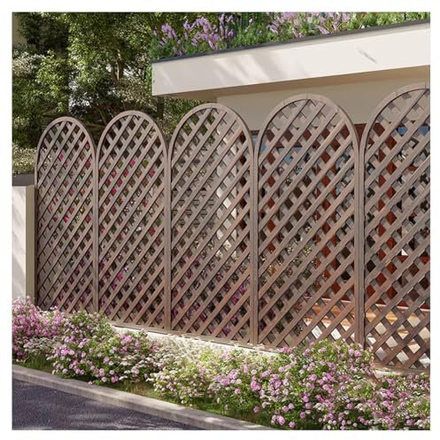 Outdoor s - Freestanding Splicable Fence Panels for Garden Terrace & Pergola - Ideal Brown 60x120 cm Decorative Screening Solution