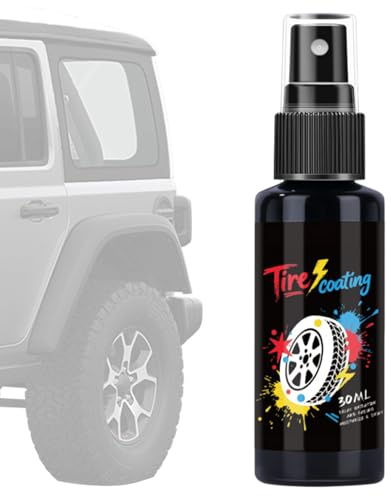 Spray de Brillant pour Pneus - Agent de Revêtement Hydrophobe Nano pour Pneus,Agent pour Jantes Haute Brillance - Pour Véhicule Moto Voiture SUV Camping-Car Automobile Détail À Domicile Restauration E