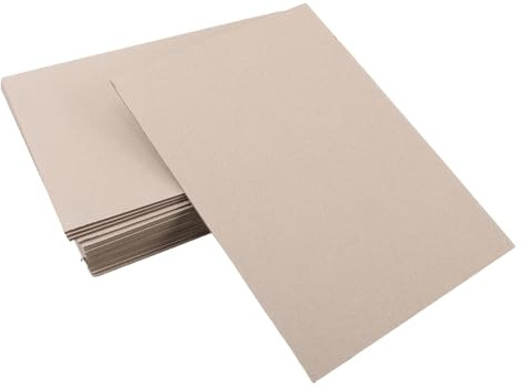 Alipis 20pcs 2.5mm A4 Grey Cardboard Paper Sheets for Book Binding Covers, Vintage Textured Craft Cardstock for Scrapbooking, Album Making and Bookbinding Supplies