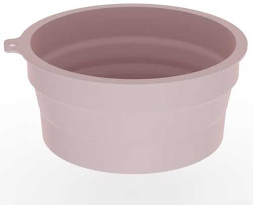 Bassin pliable en silicone pour camping, voyage, maison (rose)