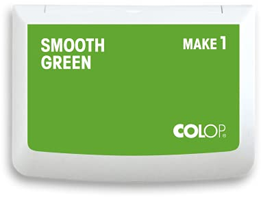 COLOP MAKE 1 Stempelkissen, smooth green, 50 x 90 mm, Kissen für traditionelle Handstempel und Kreativstempel