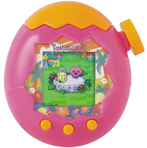 TAMAGOTCHI Paradise Orange Tropics Shell Digital Pet - Zooming Worlds Toy