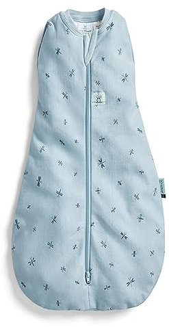 ergoPouch Cocoon Pucksack, 0,2 Tog, Baby-Schlafsack, sanfte, eng anliegende Passform, hilft Schreckreflex, ideal für Arme, zum Ein- und Ausschlafen, weiches, atmungsaktives Gewebe für besseren Schlaf