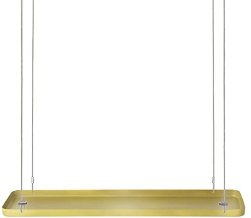 Pflanzen Tablett Regal eckig Hängend Gold gelb zum Auf Hängen Blumen Halter Deko