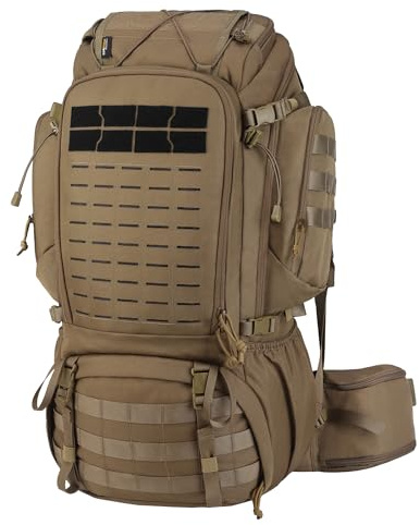 Mardingtop 50L MOLLE Rucksack Taktischer Trekkingrucksack für Herren, Großer Backpacker Rucksack für Wandern, Outdoor, Camping