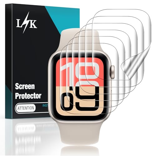 LϟK 6 Pack for Apple Watch SE3/SE2/SE/Series 6/5/4 Screen Protector 40mm, Self-Healing TPU Screen Protector, Anti Scratch 0 Bubble, HD Touch Sensitive, Upgrade Flexible Film for iWatch 40mm