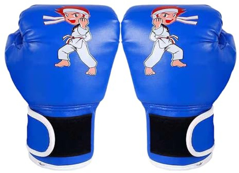 Guantes de boxeo juveniles – Guantes de entrenamiento de poliuretano para niños, Muay Thai y MMA | Guantes de boxeo cómodos para jóvenes y niñas