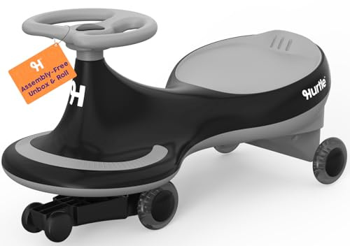Hurtle Coche correpasillos Tipo Wiggle Coaster Car, Montable para niños sin Pedales ni batería con Giro y Movimiento, Uso en Interior y Exterior, 2 Años en adelante