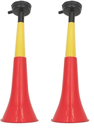 Pandiui23 Vuvuzela trumpeter två kroppar fotbollstillbehör sportfiranden högt lufthorn för animering idealisk för att bära