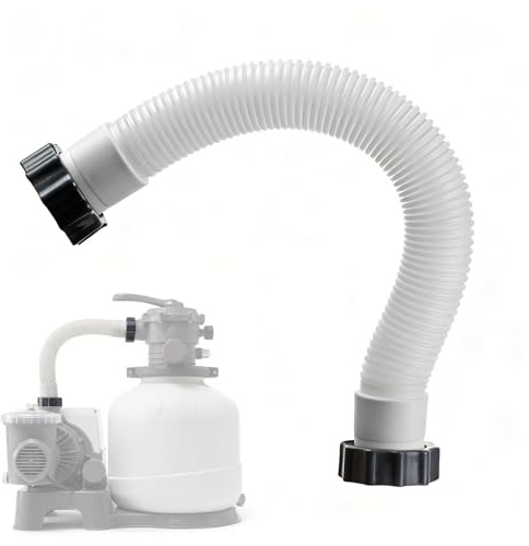 Tubo Filtro Piscina, Tubo Pompa Piscina, Tubi per Pompa Piscina, Tubi Flessibile di Ricambio per Filtro Piscina, Adatto per Interfaccia da 1,5 Pollici (35cm)