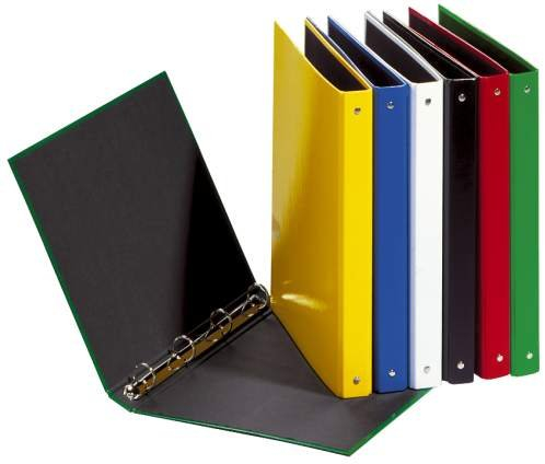 PAGNA 20405-02 Ringbuch A5 4 Ring Pappe weiß