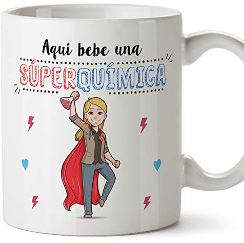 MUGFFINS Taza Química (Superhéroes() - Regalos Originales y Divertidos de Químicas