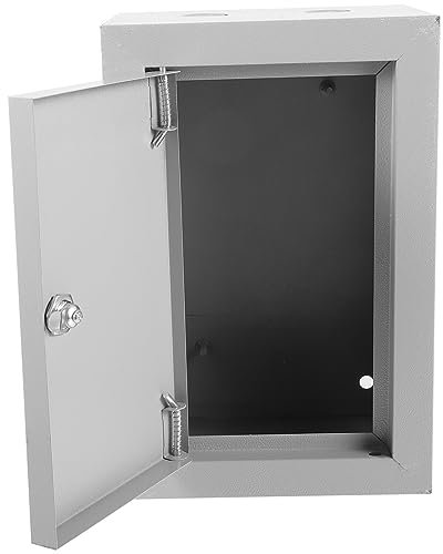 OSALADI Scatola Di Giunzione In Metallo Cassetta Di Sicurezza Con Serratura Custodia Per Serratura Elettrica Copertura Del Cavo Per Esterni Resistente Alle Intemperie E Protezione Per