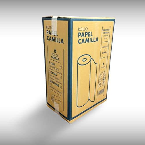 Rollo de papel camilla 58cmx62m | 6 Rollos ECO blanco