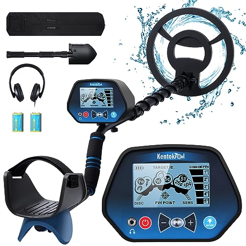 Détecteur de Metaux pour Adultes et Enfants, Détecteur de Métaux Professionnel à Tige Réglable avec Écran LCD, Pinpoint & Disc & All Metal 3 Modes