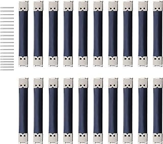 Marcos Flexibles Internos de Metal, Clips Primavera Monedero, Marco Cierre Monederos,20PCS Monedero Bisagra Bolso Cierre de Beso Bolsa Clip para La Fabricación de Carteras DIY 10cm 12cm