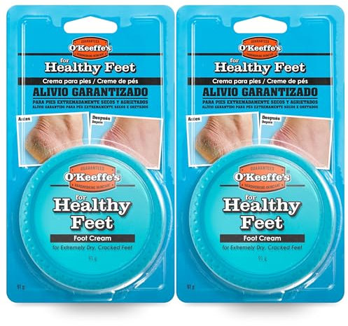 O'Keeffe's Healthy Feet - Crema para pies secos y agrietados - Pack 2uds - 2 x 91g