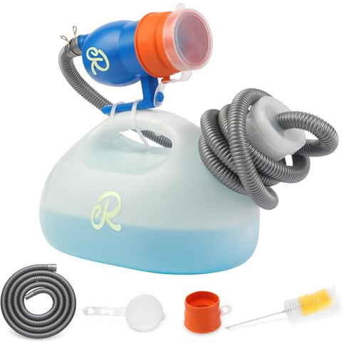 Upgraded Retrona Men's Portable Urinals – on Bed Male Pee Bottle & No-Leak Lock for Nighttime Bedpan – Bedridden, Travel, and Elderly – Extra Large 3000ml, 79 Long Tube - HSA/FSA Eligible