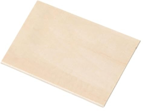 Lindträskivor for hantverk, plywoodskivor med slät yta for lasergravering och skärning, arkitektoniska modeller, 1-pack(0.6x15x15cm)
