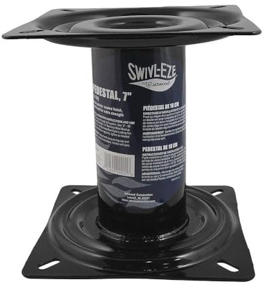 Attwood 90720 Black Powder Coated 7 Seat Pedestal