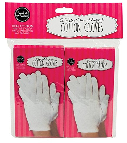 lovebeauty 100% Cotton Dermatological Gloves, Size S, For Dry Skin