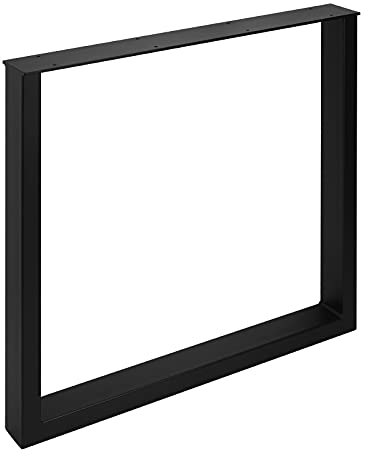 SOTECH Tischgestell TAB Stahl schwarz matt Profil 80 x 40 mm Höhe: 720 mm Tiefe 800 mm Tischkufen Industriedesign Tischuntergestell Tischkufe Kufengestell