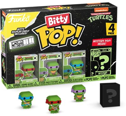 Ninja Turtles Figur- 8-Bit 4-Pack (Funko Bitty POP)