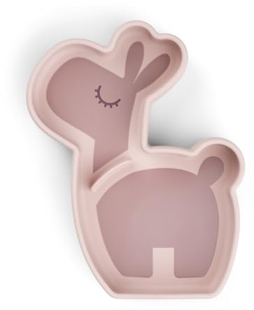 Done by Deer Stick&Stay Silicone Snack Plate Lalee Pink