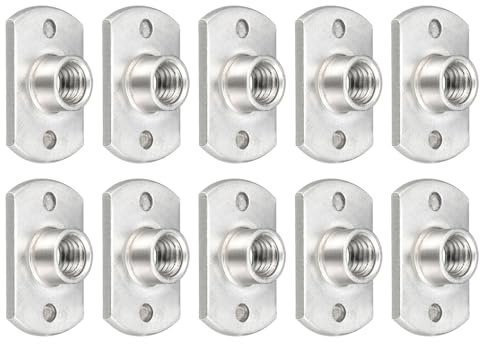 METALLIXITY Tuercas de Soldadura Por Puntos (M6) 10 Piezas Tuerca de Fijación de Doble Pestaña de Acero al Carbono - para La Construcción Industrial