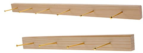 SAFIGLE Holz Schmuck Halter Schmuckaufhänger Wandmontiert Holz Halskettenaufhänger Armbandhalter Ohrringhalter Organizer Für Ringe Halsketten Und Ohrringe