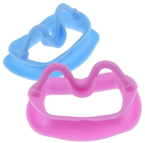 Tandavskiljare 2 st silikonfjädrar intraoral läpp Cheek upprullare munöppnare återanvändbar tandläkare ortodontisk cheek upprullare