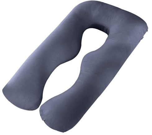 Graviditetskudde - U-formad Gravidkudde För Kroppen | Side Sleeper Support För Nacke, Armar, Mage, Ben | Mjuk, Flexibel, Maskintvättbar | Bekväm Sömn För Gravida Kvinnor