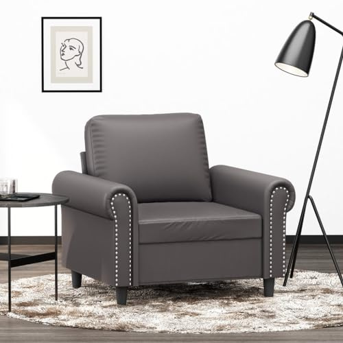 Xichuzi Sillón Cuero sintético Gris 60 cm, Butacas De Cine, Sillones Salon, Sillon Tantra Sexual, Sillón De TV, Sillon Lactancia - 359496