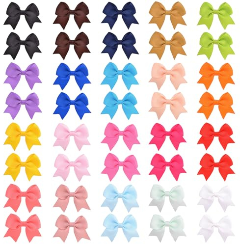 Barrette À Cheveux en Ruban Grosgrain pour Bébé Barrettes À Cheveux Entièrement Doublées pour Bébé Fille Barrettes Cheveuxs Filles Ruban Complet Recouvert pour Enfants Cadeaux Danniversaire et de Fête
