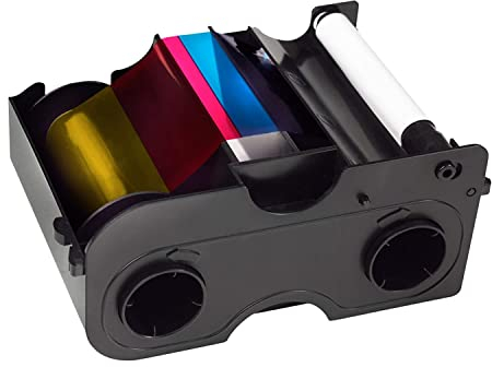 Fargo DTC1000 YMCKO Farbbandkassette mit Reinigungswalze, 45000