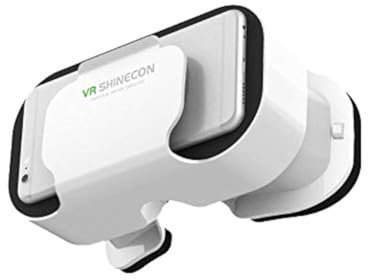 VR 5.0 Headset for Sony Xperia XZ1 Smartphone Virtual Realite 3D Glasses Games Adjustable (White)