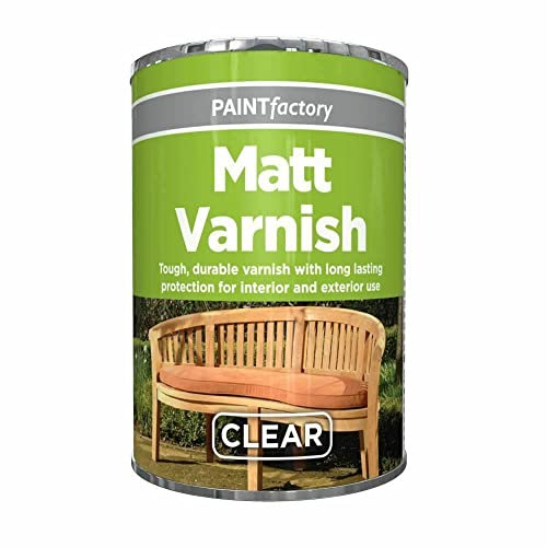 AHS Clear Varnish Paint Tin 300ml - Long Lasting Tough, Durable for Protection - All Purpose Interior and Exterior Use Gloss Finish - Apply for Paint Metal, Wood, Plastic (Matt Varnish Tin)