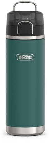 THERMOS ICON Series Stainless Steel Water Bottle with Spout - 24 Ounce, Spruce - Vacuum Insulated Water Bottle with Lid