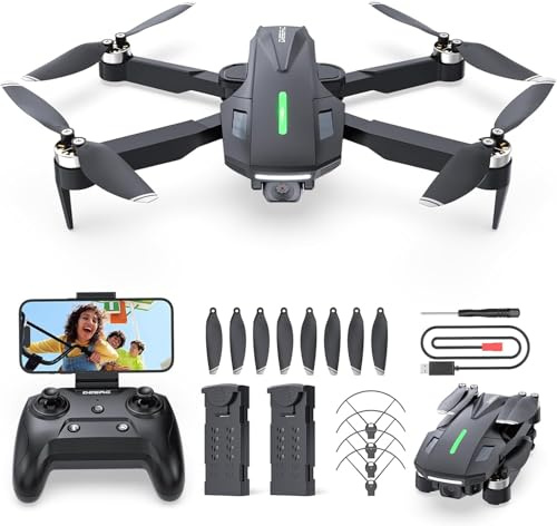 DEERC Foldable Drone with 1080P HD Camera for kids and Adults, D75 RC