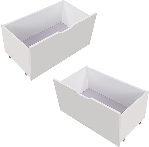 Sapgaks Lit superposé, 90 x 200 cm, avec protection anti-chute, lit simple, 2 tiroirs, utilisation avec lit d'enfant