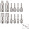 12 Pcs Air Line Connectors Compressor 1/4 BSP Air Line Fittings Hose Pipe Airline Connector Couplings Tools Plug Kit Accessories with Male Female Thread