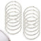 Innovess Chain Bracelet for Jewellery Making, Link Chains with Lobster Clasp 12Pcs, Silver Charm Chain for DIY Jewellery Making Supplies Men and Women