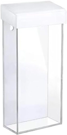 predolo Porte-brochures Boîte à littérature avec couvercle Porte-documents pour salons Bureaux immobiliers Centres commerciaux Églises Façades d'hôtels , Clair