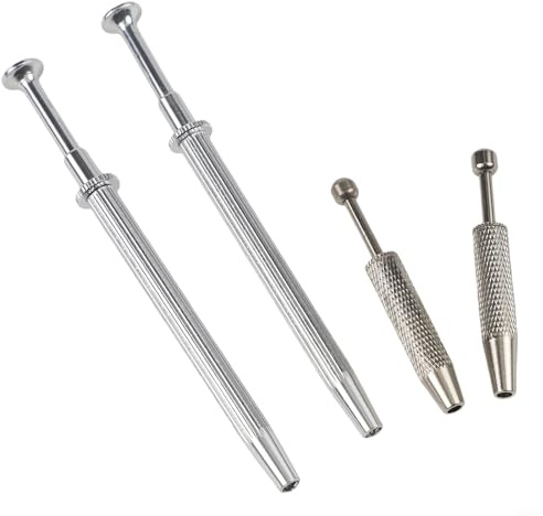 GANCEI Juego de 4 herramientas para recoger gemas, agarrador de 3 4 garras para cuentas, pinzas de acero antideslizantes para hacer modelos, tornillos pequeños y manualidades
