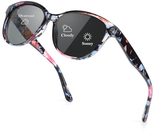 Myiaur Photochromic Polarised Sunglasses for Women UV400 Protection